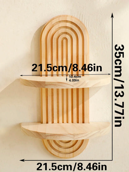 Wooden Wall Mounted Storage Rack