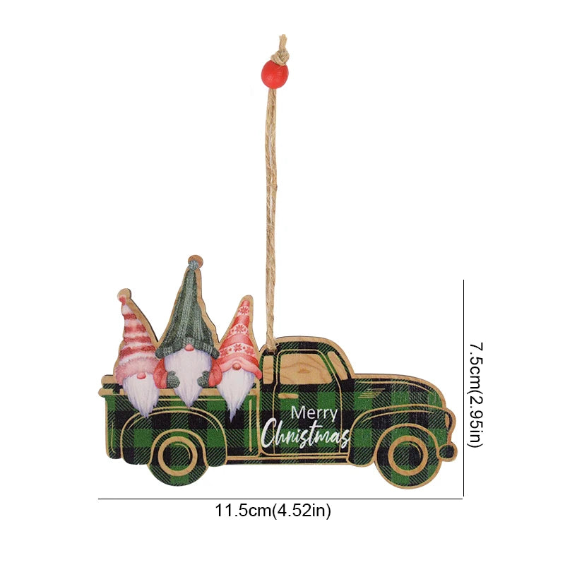 Wooden Christmas Tree Ornament