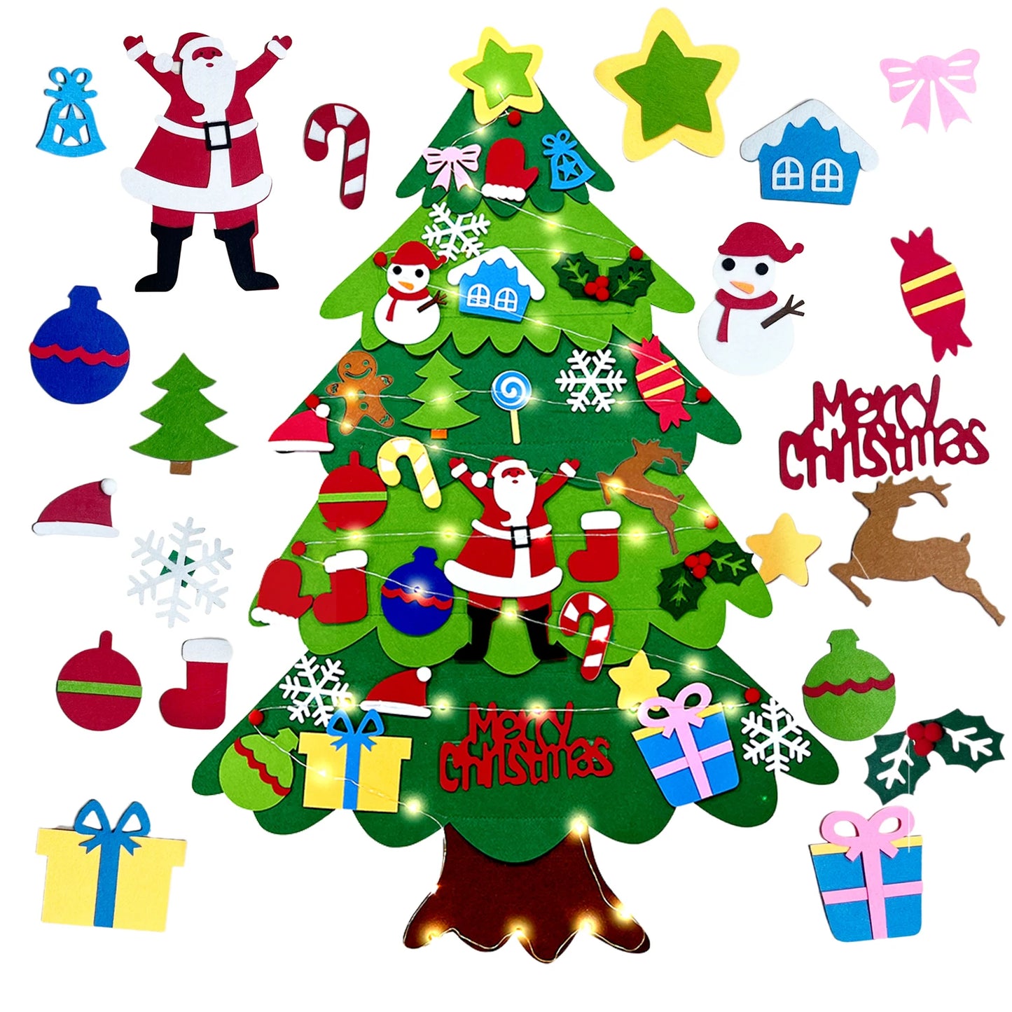 DIY Felt Christmas Tree for Kids
