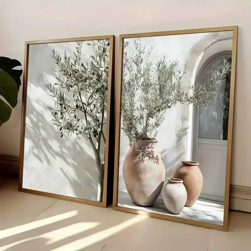 Mediterranean Olive Tree Canvas Print (No Frame)