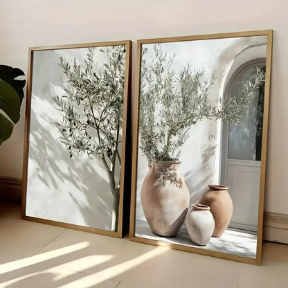 Mediterranean Olive Tree Canvas Print (No Frame)