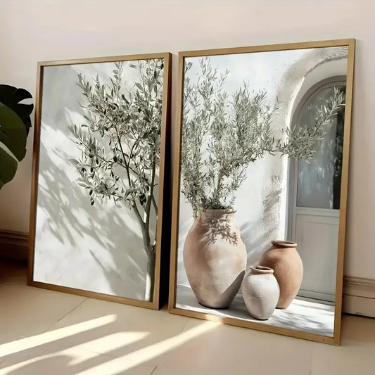 Mediterranean Olive Tree Canvas Print (No Frame)