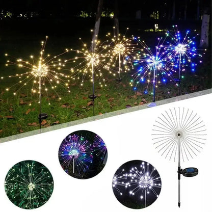 Solar Firework LED Garden Lights