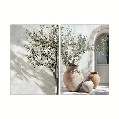 Mediterranean Olive Tree Canvas Print (No Frame)