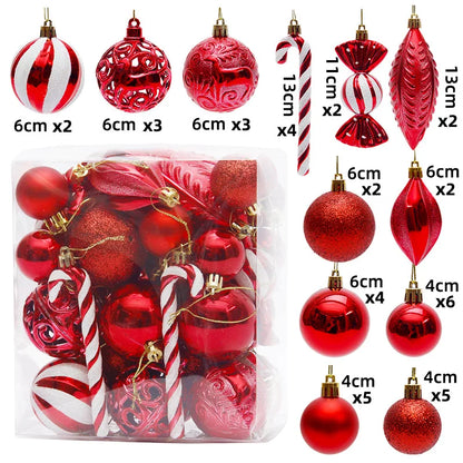 40Pcs Christmas Ball Ornaments