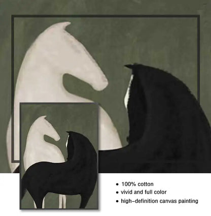 Abstract Horse Canvas Painting (No Frame)