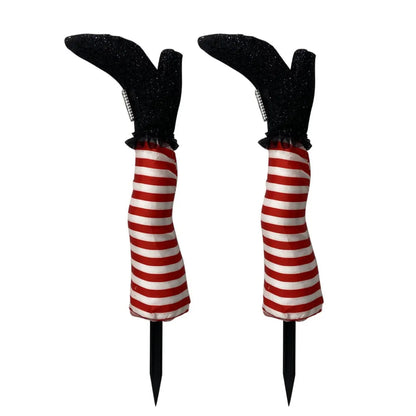 Halloween Witch Leg Stakes