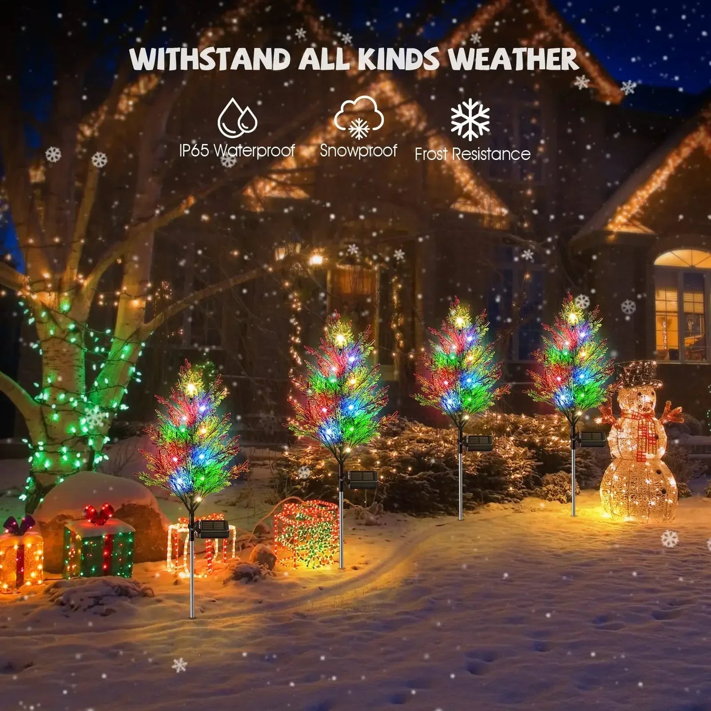 Outdoor Solar Christmas Tree Lights