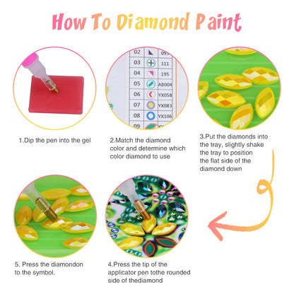 DIY Flowers Diamond Art Kit