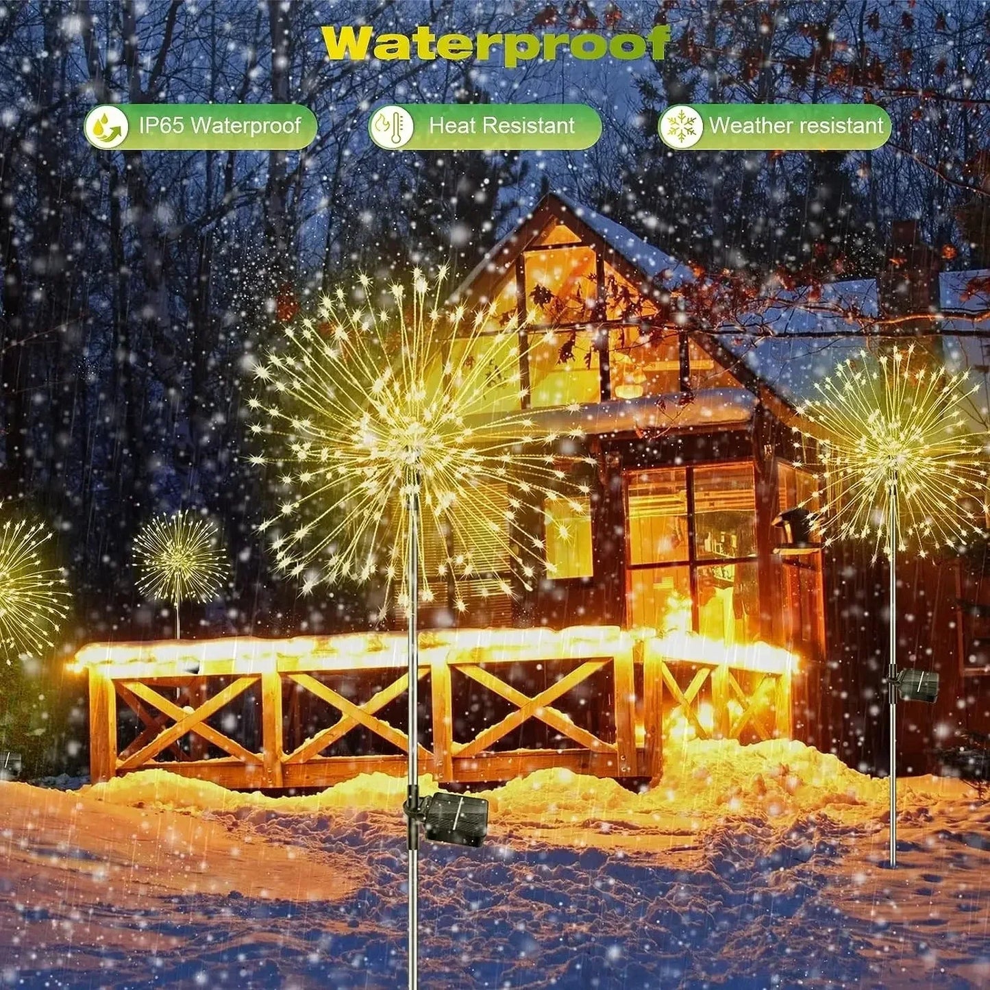 Solar Firework LED Garden Lights