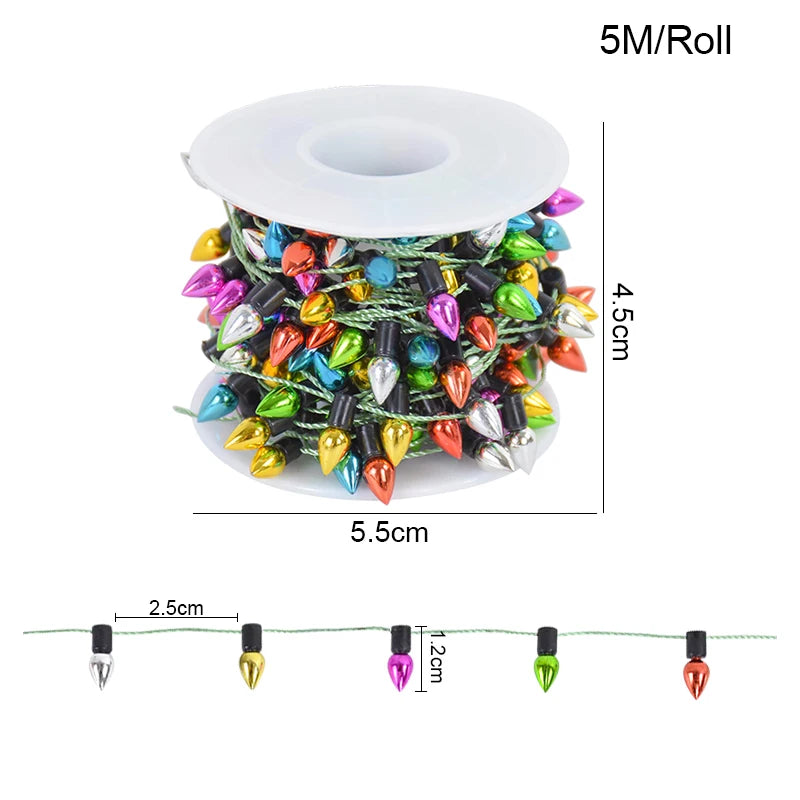 5M Colorful Bulb String Garland