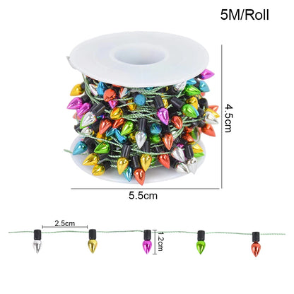 5M Colorful Bulb String Garland