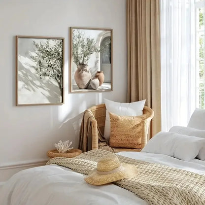 Mediterranean Olive Tree Canvas Print (No Frame)
