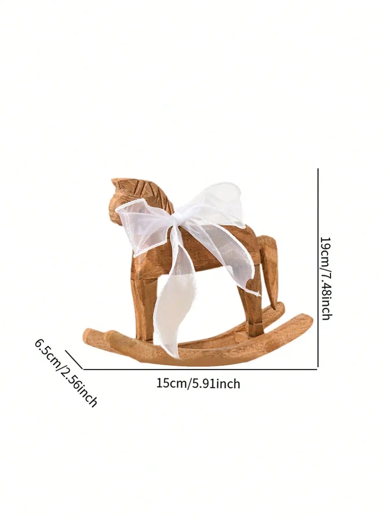 Wooden Horse Creative Hand Carved
