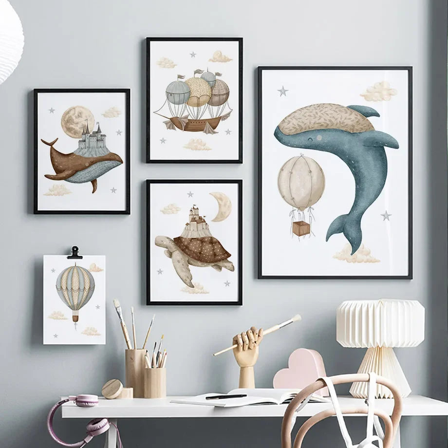 Nordic Nursery Wall Art (No Framed)