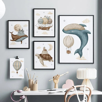 Nordic Nursery Wall Art (No Framed)