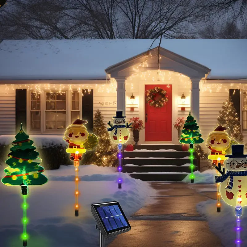 Solar Christmas Lights for Pathways (6pcs)