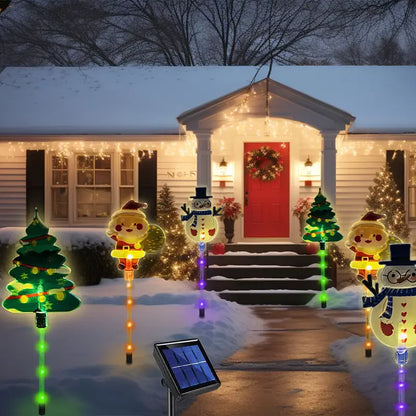 Solar Christmas Lights for Pathways (6pcs)
