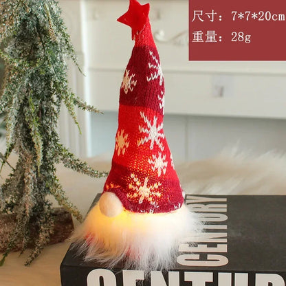 LED Christmas Gnome Faceless Doll