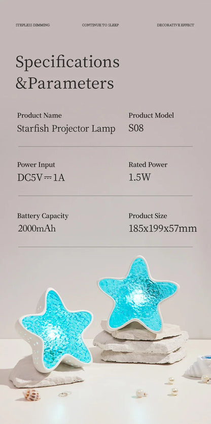Starfish LED Projector Lamp