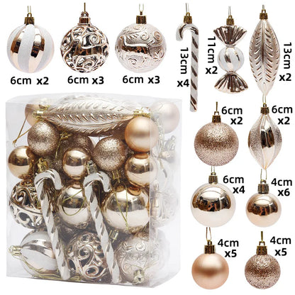 40Pcs Christmas Ball Ornaments
