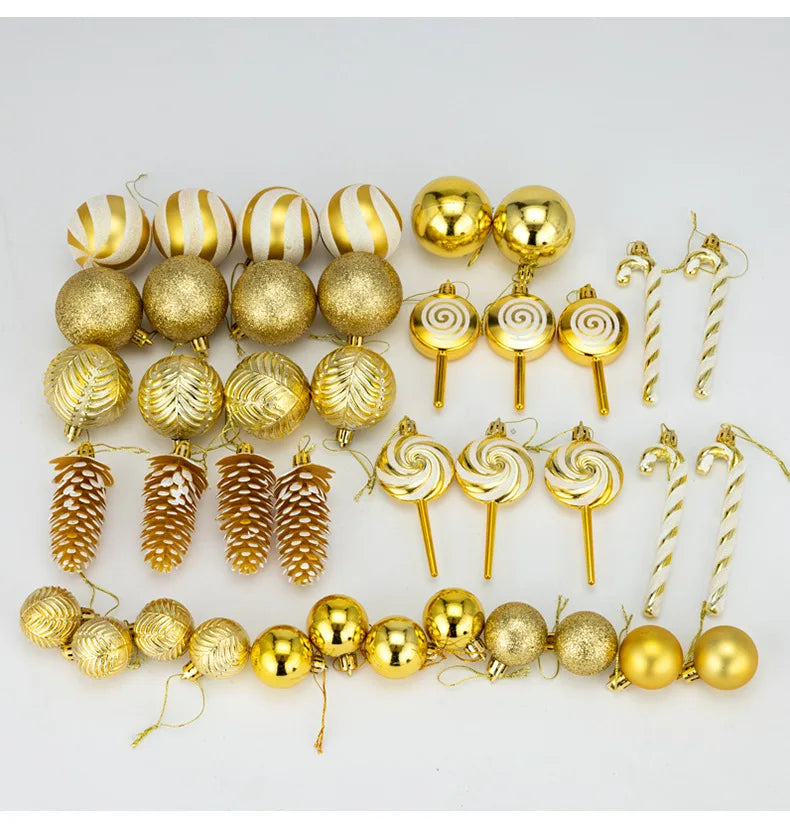 40Pcs Christmas Ball Ornaments