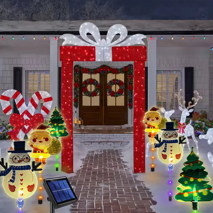 Solar Christmas Lights for Pathways (6pcs)