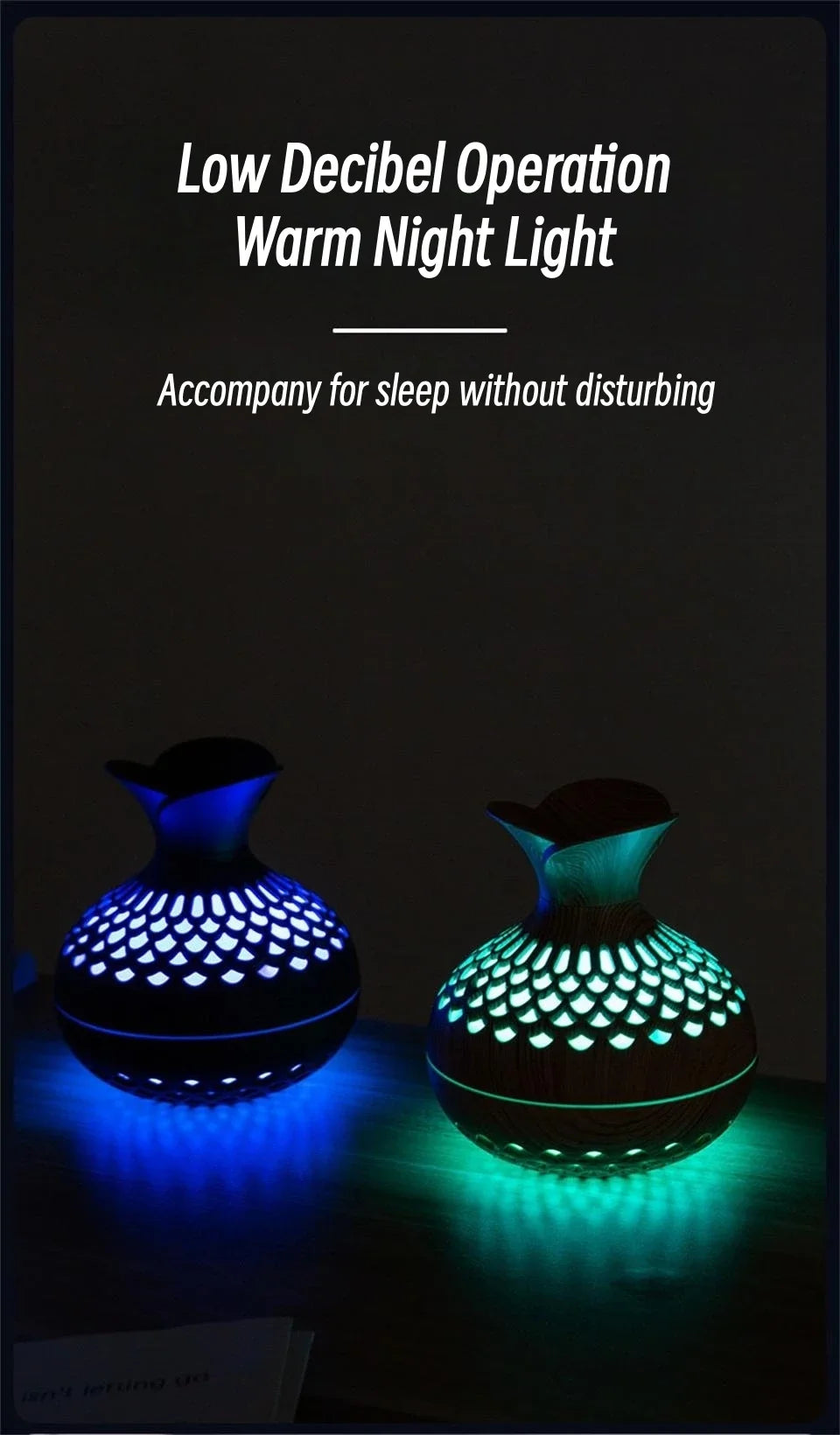 Wood Grain Ultrasonic Humidifier