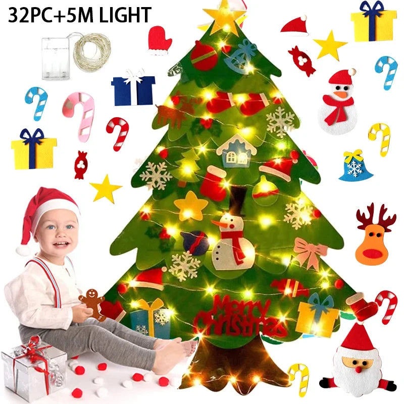 DIY Felt Christmas Tree for Kids