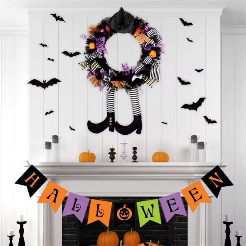 Witch Halloween Wreath