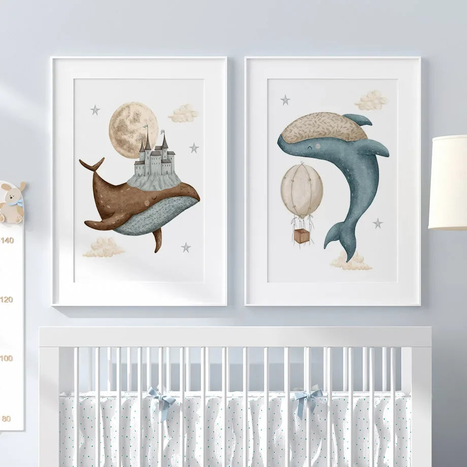 Nordic Nursery Wall Art (No Framed)