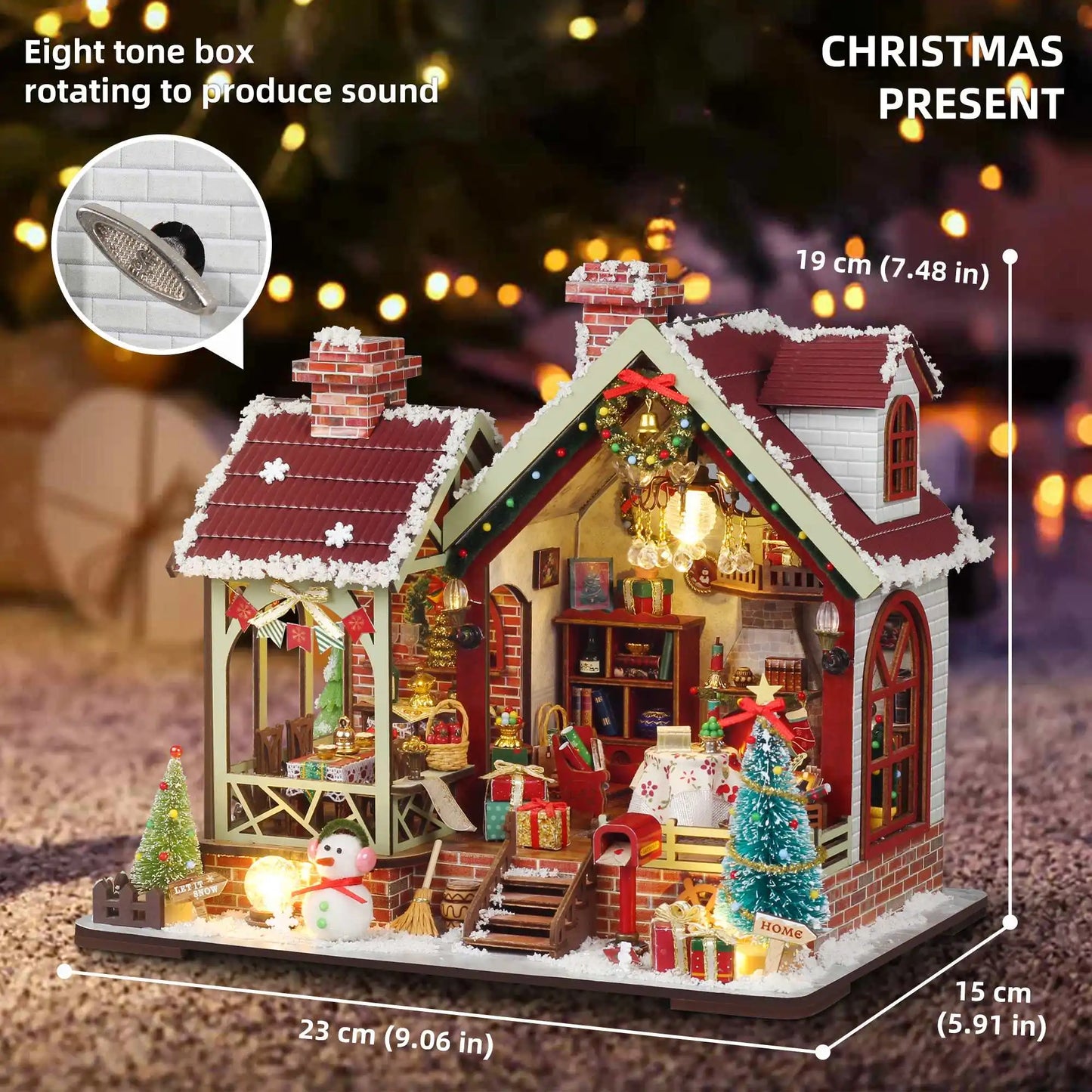 Christmas Night Warm House Music Box