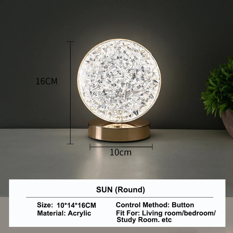 3D Crystal Track Night Light