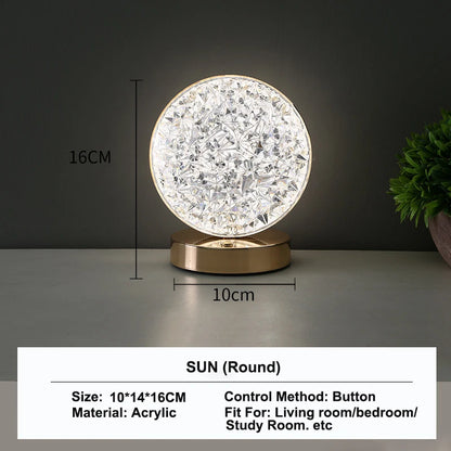 3D Crystal Track Night Light