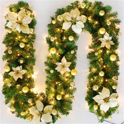 2.7M Christmas Garland with Lights