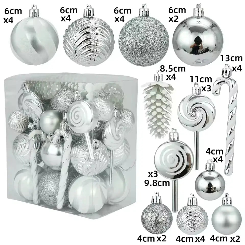 40Pcs Christmas Ball Ornaments