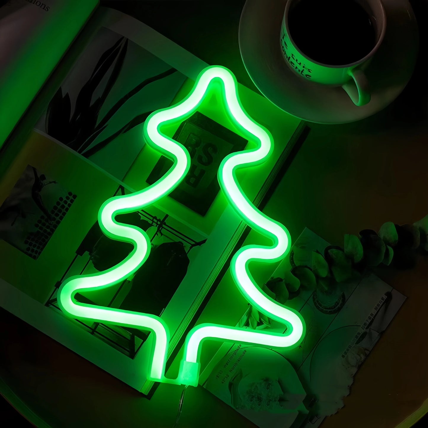 Santa Claus & Elk Christmas LED Lights