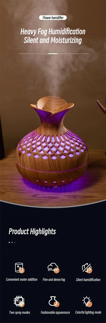 Wood Grain Ultrasonic Humidifier