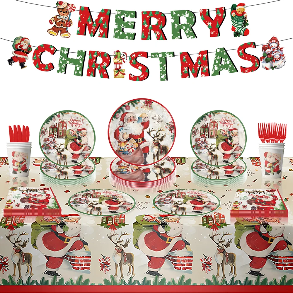 2025 Christmas Party Tableware