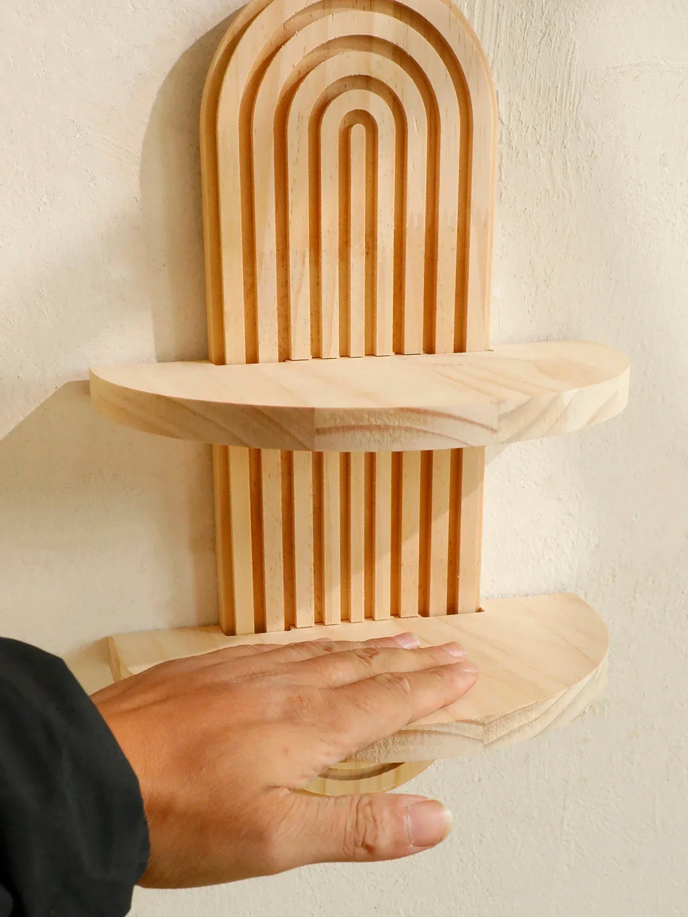 Wooden Wall Mounted Storage Rack