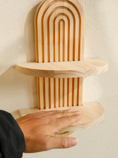 Wooden Wall Mounted Storage Rack