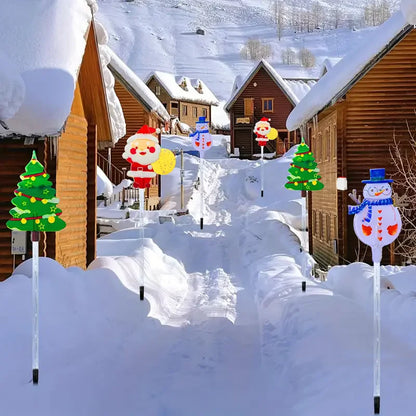 Solar Christmas Lights for Pathways (6pcs)