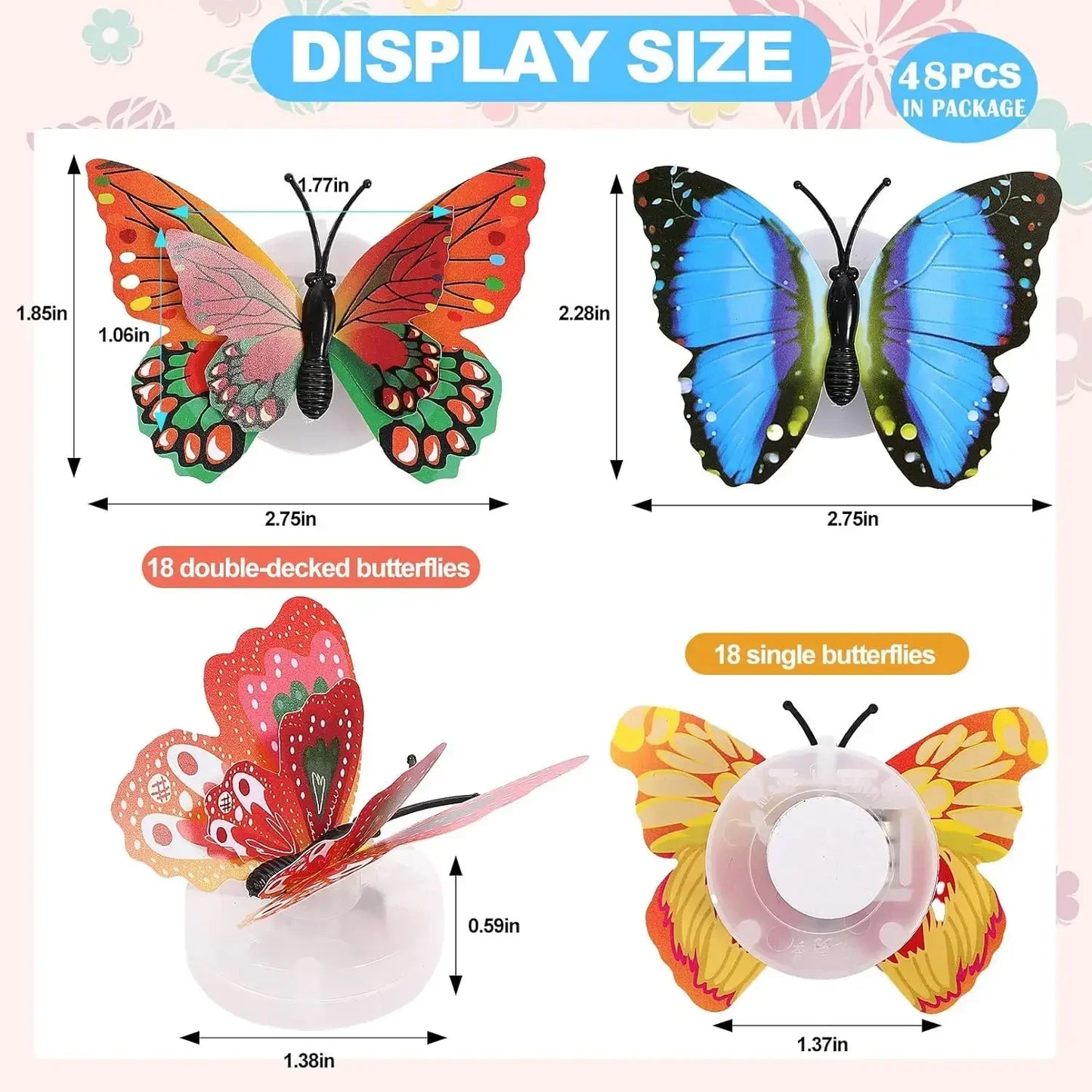 3D LED Butterfly Wall Lights