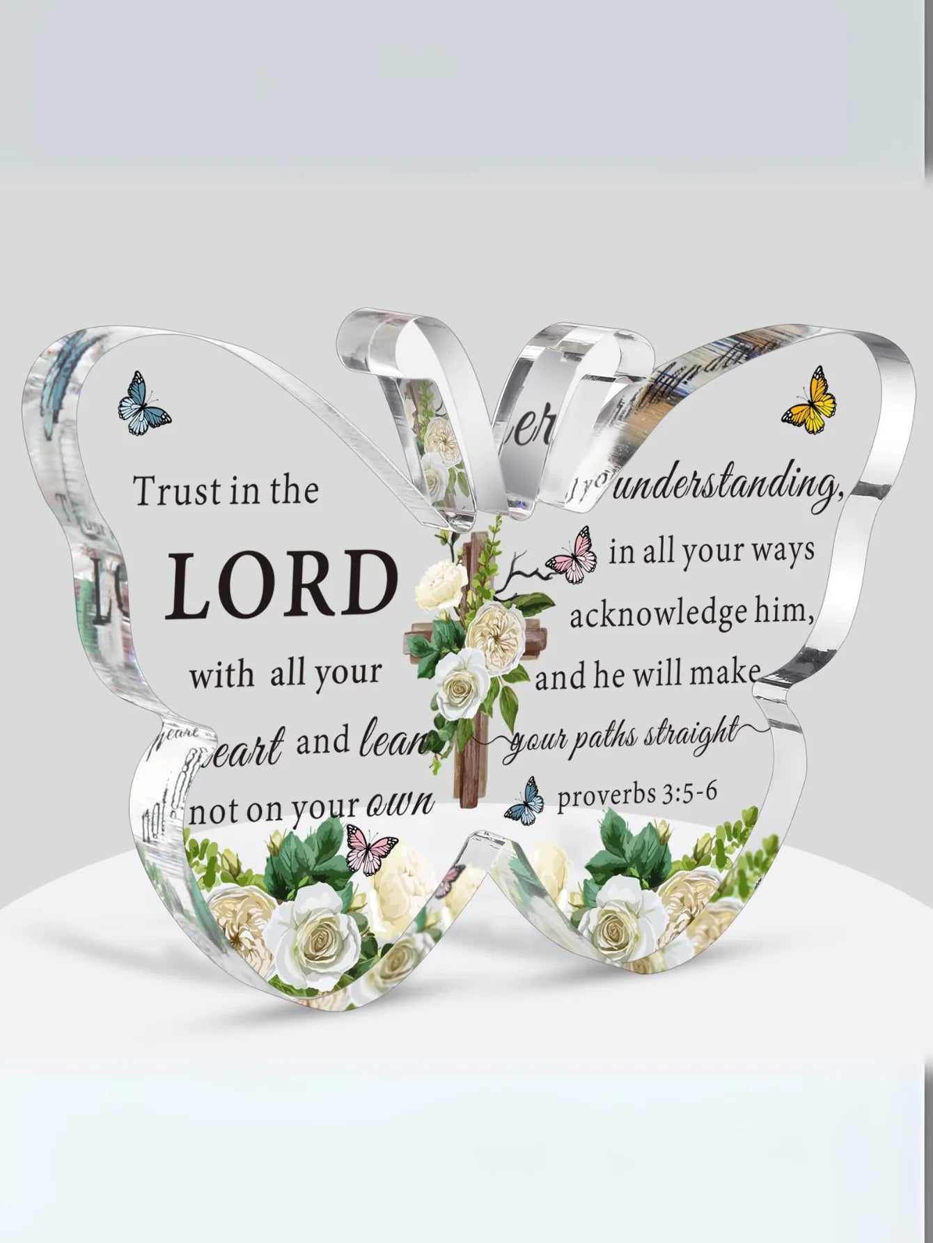 Christian Butterfly Acrylic Plaque