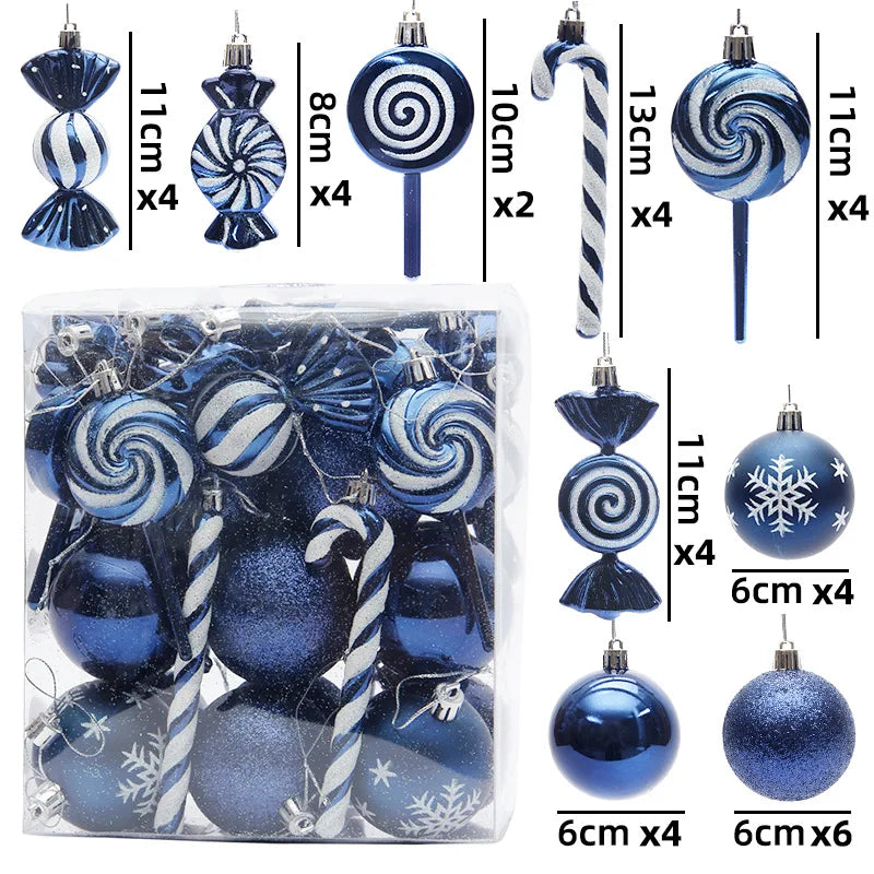 40Pcs Christmas Ball Ornaments