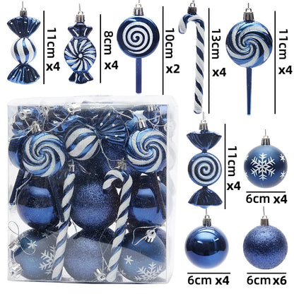 40Pcs Christmas Ball Ornaments