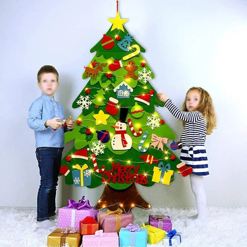DIY Felt Christmas Tree for Kids