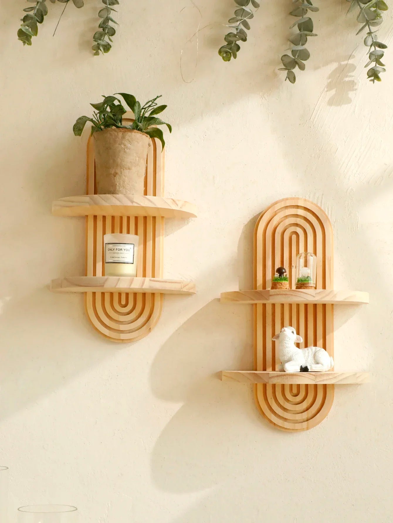 Wooden Wall Mounted Storage Rack