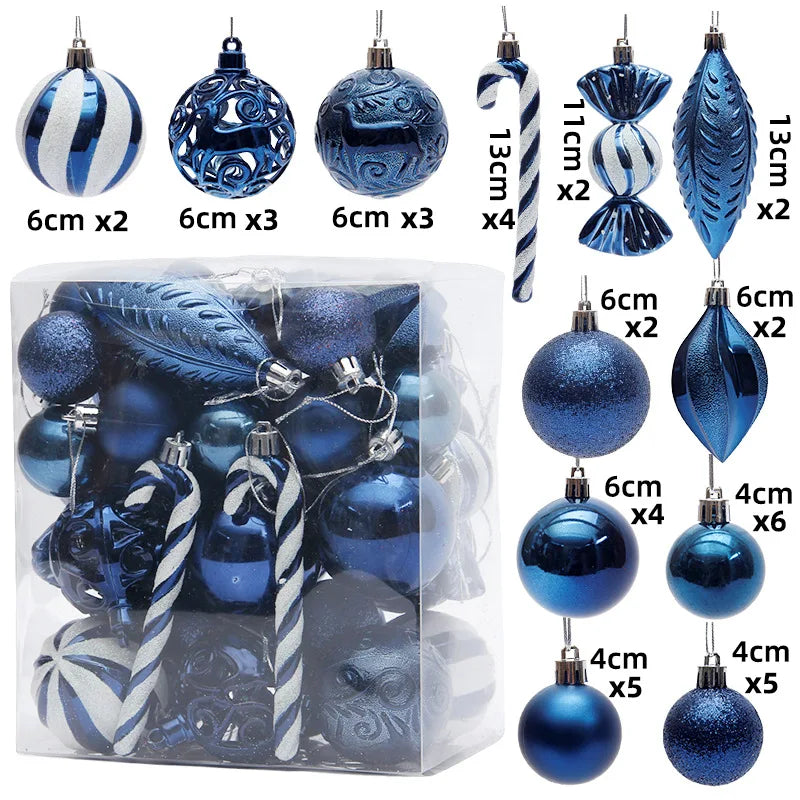 40Pcs Christmas Ball Ornaments