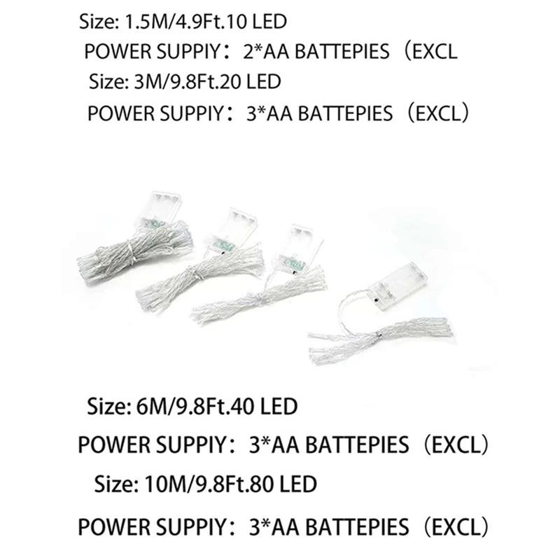 LED Battery Powered String Lights